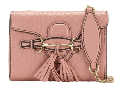 Mini Emily, &pound;450, Handbags, Pink, Leather, Front view
